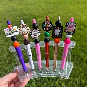 2/$15 Silicone Beaded Pens - Halloween Theme
